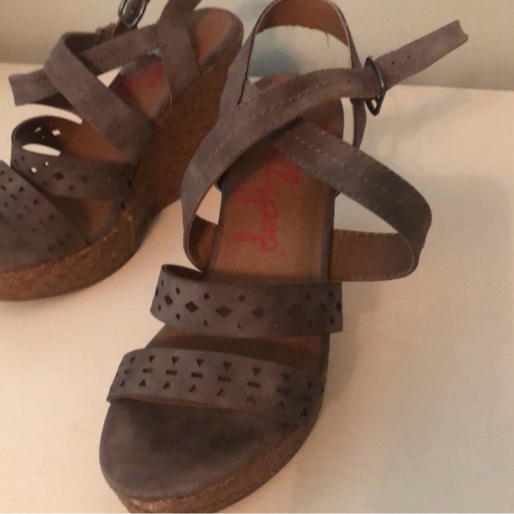 Jellypop Dark Brown Wedge Sandals